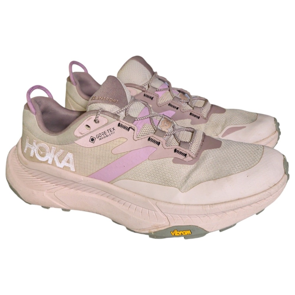 Hoka One One Transport Shoes Womens Size 7.5B Pink Trail Hiking Sneakers Pink